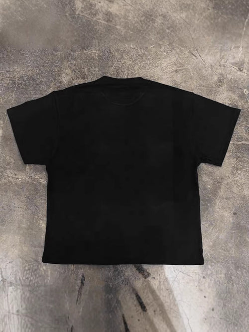 Oversize Graphic Print Cotton T-Shirt