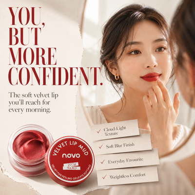 Novo Velvet Lip Mud — Soft Matte Lip & Cheek Mousse