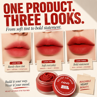 Novo Velvet Lip Mud — Soft Matte Lip & Cheek Mousse