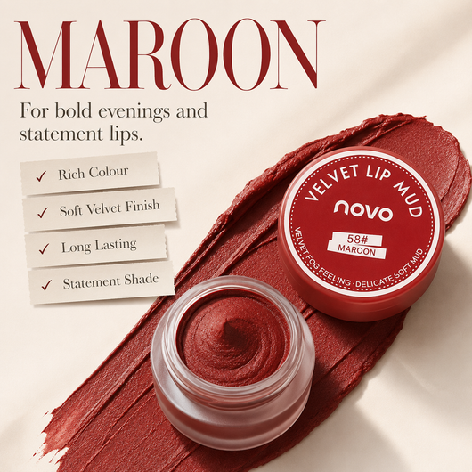 Novo Velvet Lip Mud — Soft Matte Lip & Cheek Mousse